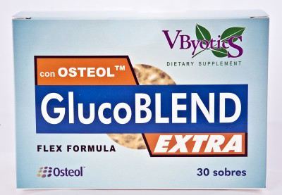 Vbyotics Glucoblend Extra mit Osteol 30 Packungen.