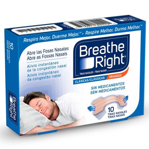 Breathe Right Breathe Right Nasenstreifen Gro&szlig; 10 St&uuml;ck