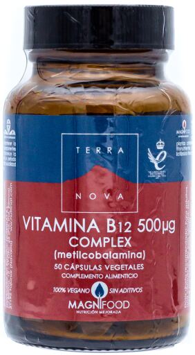 Terranova Vitamin B12 500 mcg Komplex 50 Kapseln