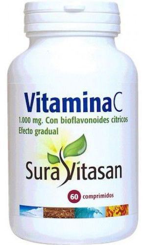 Sura Vitasan Vitamin C 1000 mg, schrittweise Wirkung, 60 Tabletten