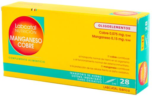 Labcatal Mangan-Kupfer 28 Ampullen