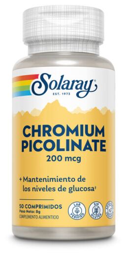 Solaray Chrompicolinat 200 mcg 50 Tabletten