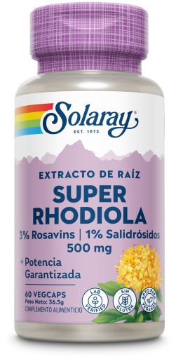 Solaray Super Rhodiola 60 Gem&uuml;sekapseln