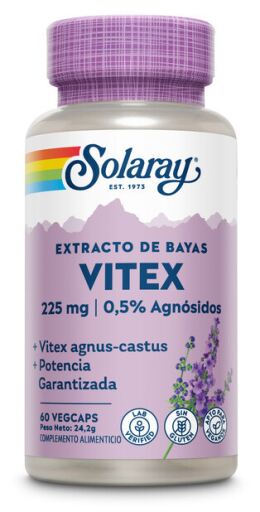 Solaray Vitex M&ouml;nchspfeffer 60 pflanzliche Kapseln