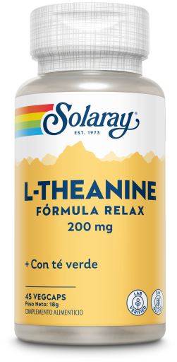 Solaray L-Theanin 200 mg 45 pflanzliche Kapseln
