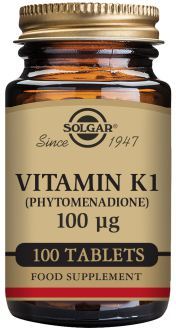 Solgar Nat&uuml;rliches Vitamin K 100 mcg 100 Tabletten