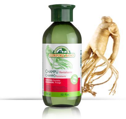 Corpore Sano Ecocert Revitalisierendes Shampoo mit Ginseng und Granatapfel - 300 Milliliter