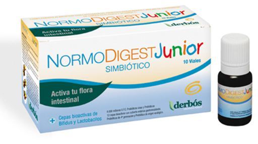 Derb&oacute;s Normodigest Junior 10 Fl&auml;schchen hilft, die Darmflora zu regenerieren