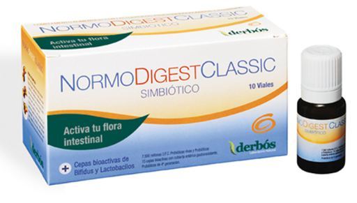 Derb&oacute;s Normodigest Classic 10 Ampullen hilft, die Darmflora zu regenerieren