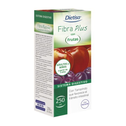 Dietisa Fiber Plus mit Fr&uuml;chten 250 ml