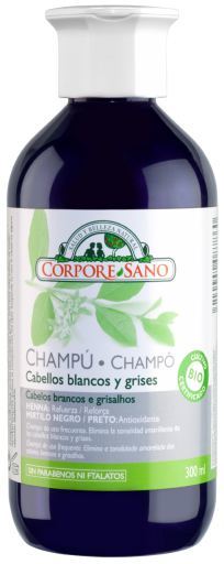 Corpore Sano Henna-Shampoo f&uuml;r wei&szlig;es und graues Haar - 300 Milliliter