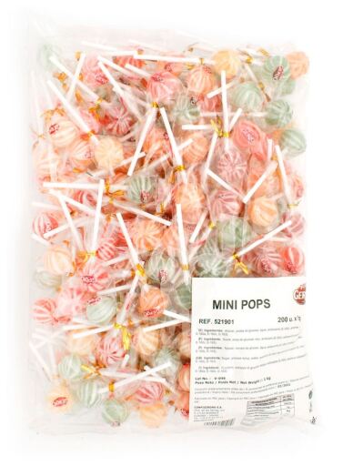 SORTIERTE MINI-POPS 200 Einheiten x 5 gr