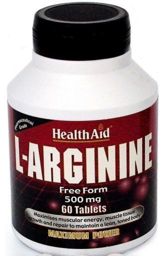 HealthAid L-Arginin 500 mg 60 Tabletten