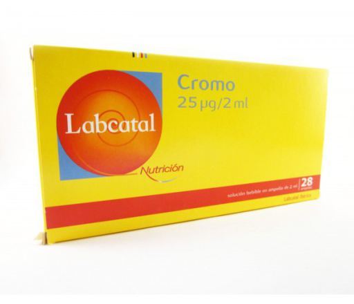 Labcatal Oligosol Chrom 25 pg 28 Ampullen