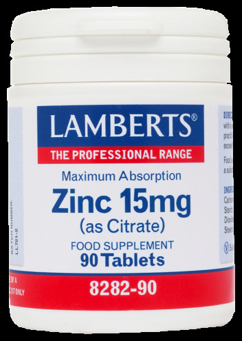 Lamberts Zink 15 mg als Citrat mit h&ouml;herer Absorption 90 Kapseln