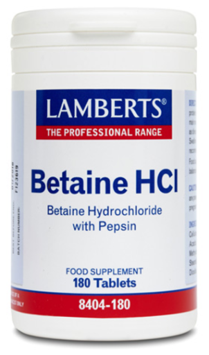 Lamberts Betain HCl 324 mg /Pepsin 5 mg