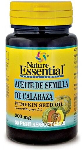 Nature Essential K&uuml;rbiskern&ouml;l 500 Milligramm von 50 Perlen