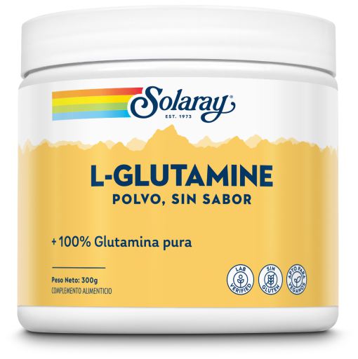 Solaray L-Glutamin-Pulver mit neutralem Geschmack 300 gr