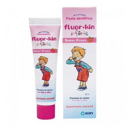 Kin Kin Fluor S&auml;uglings-Erdbeerpaste 50 ml