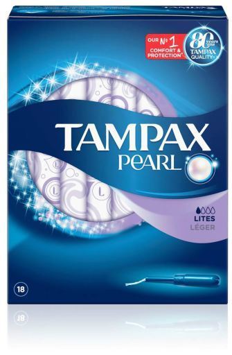 Tampax Pearl Lites Tampons, 18 St&uuml;ck