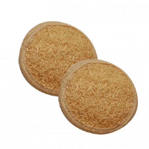Naturcosmetika Luffa-Baumwoll-Gesichtsscheibe 2 Einheiten