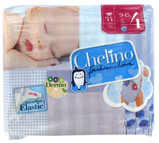 Chelino Fashion and Love Krabbelwindeln Gr&ouml;&szlig;e 4 34 St&uuml;ck