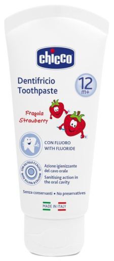 Erdbeerpaste 12M+ mit Fluorid