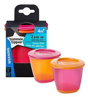 Tommee Tippee Entdecken Sie 2 kleine Gl&auml;ser mit Deckel