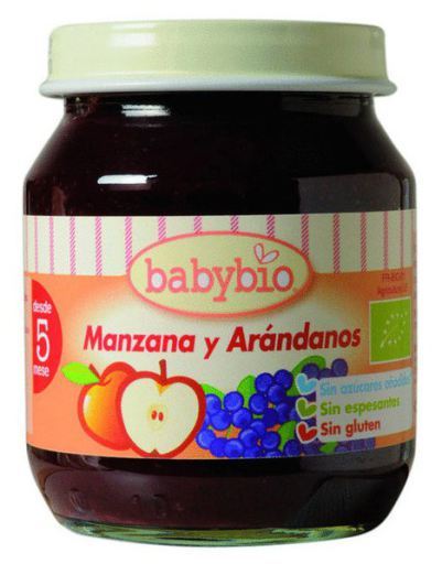 Babybio Apfel- und Blaubeerglas 130 g
