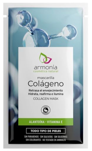 Armon&iacute;a Cosm&eacute;tica Natural Kollagenmaske + Allantoin + Vitamin E 12 Einheiten