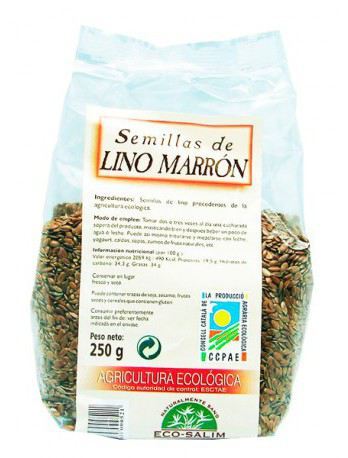 ECO-SALIM Braunes &Ouml;ko-Leinen 250 gr
