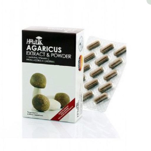 Hawlik Agaricus Subrufescens Extrakt und Pulver 60 Kapseln