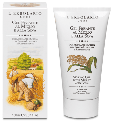 L'Erbolario Hirse und Soja Fixiergel 150 ml