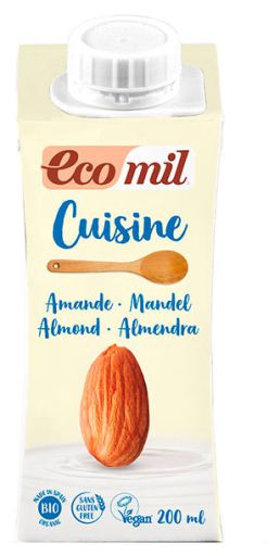 Ecomil &Ouml;kologische Sahne zum Kochen Mandel 200 ml
