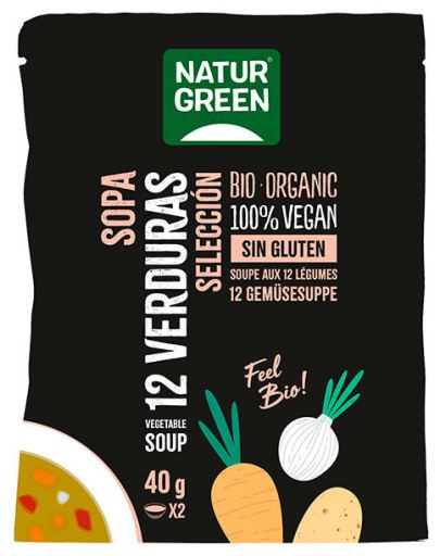 Naturgreen cological soup Selection of 12 Vegetables 40g