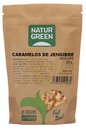 Naturgreen &Ouml;kologische Ingwerbonbons 125g