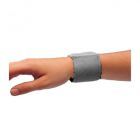 Graues Armband mit Klettverschluss