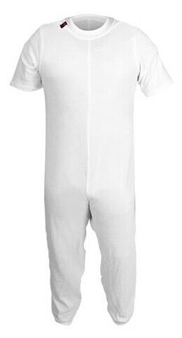 Ubiotex Sanitized Anti-Windel-Pyjama, lang, kurze &Auml;rmel, Wei&szlig;, L