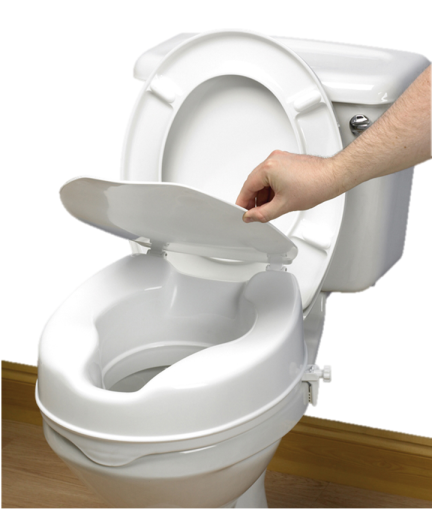 Ayudas dinamicas Toilettensitzerh&ouml;hung 10 cm mit Deckel