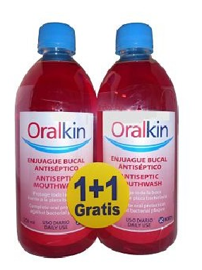 Kin Oralkin Mundwasser 500 ml Packung 2 x 1