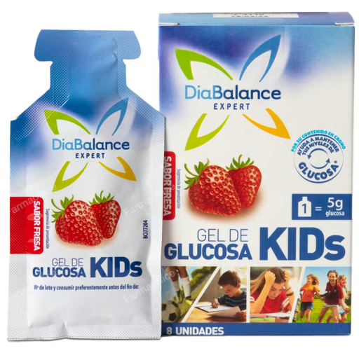 Kids Gel Glucose 4 Sachets Erdbeere
