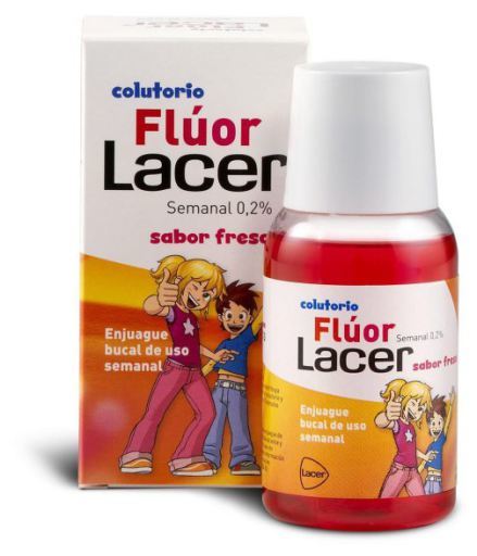 Lacer Fluor Mundwasser Weekly Erdbeere 100 ml