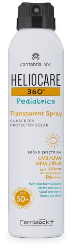 Heliocare 360 P&auml;diatrie Transparent Spray SPF 50+ 200 ml