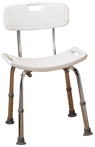 Garcia 1880 Badezimmerhocker mit R&uuml;ckenlehne