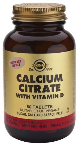 Solgar Calciumcitrat mit Vitamin D3-Tabletten