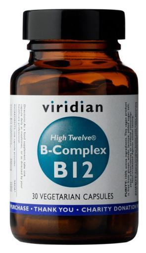 Viridian High Twelve B-Komplex B12 30 pflanzliche Kapseln