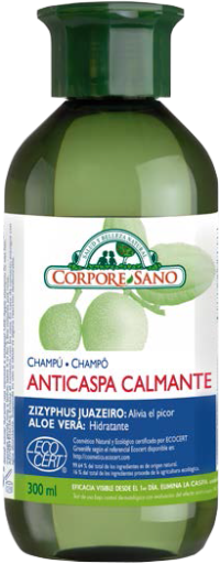 Corpore Sano Ecocert Beruhigendes Anti-Schuppen-Shampoo 300 ml