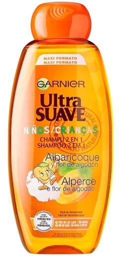 Garnier Ultra Sanftes Aprikosen-2-in-1-Shampoo f&uuml;r Kinder, 400 ml