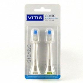 Vitis Sonic Ersatzteil Medium Zahnb&uuml;rste 2 St&uuml;ck