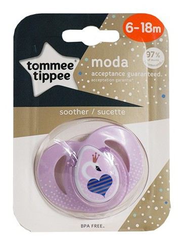Tommee Tippee Fashion Schnuller Verschiedene Farben 6-18 M&auml;dchen